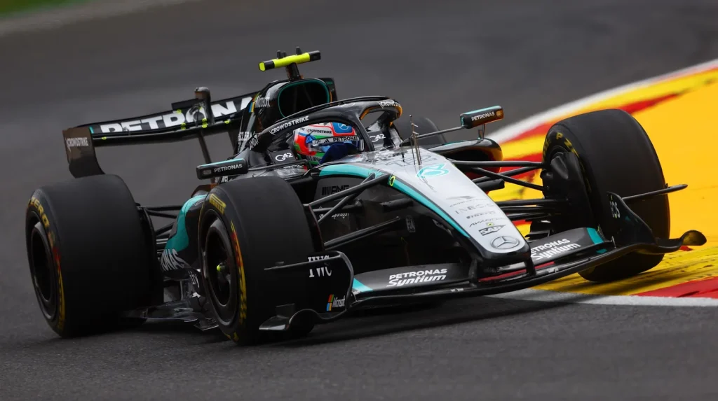 Kimi Antonelli during FP2 at the 2026 Belgian Grand Prix | Photo: F1.com
